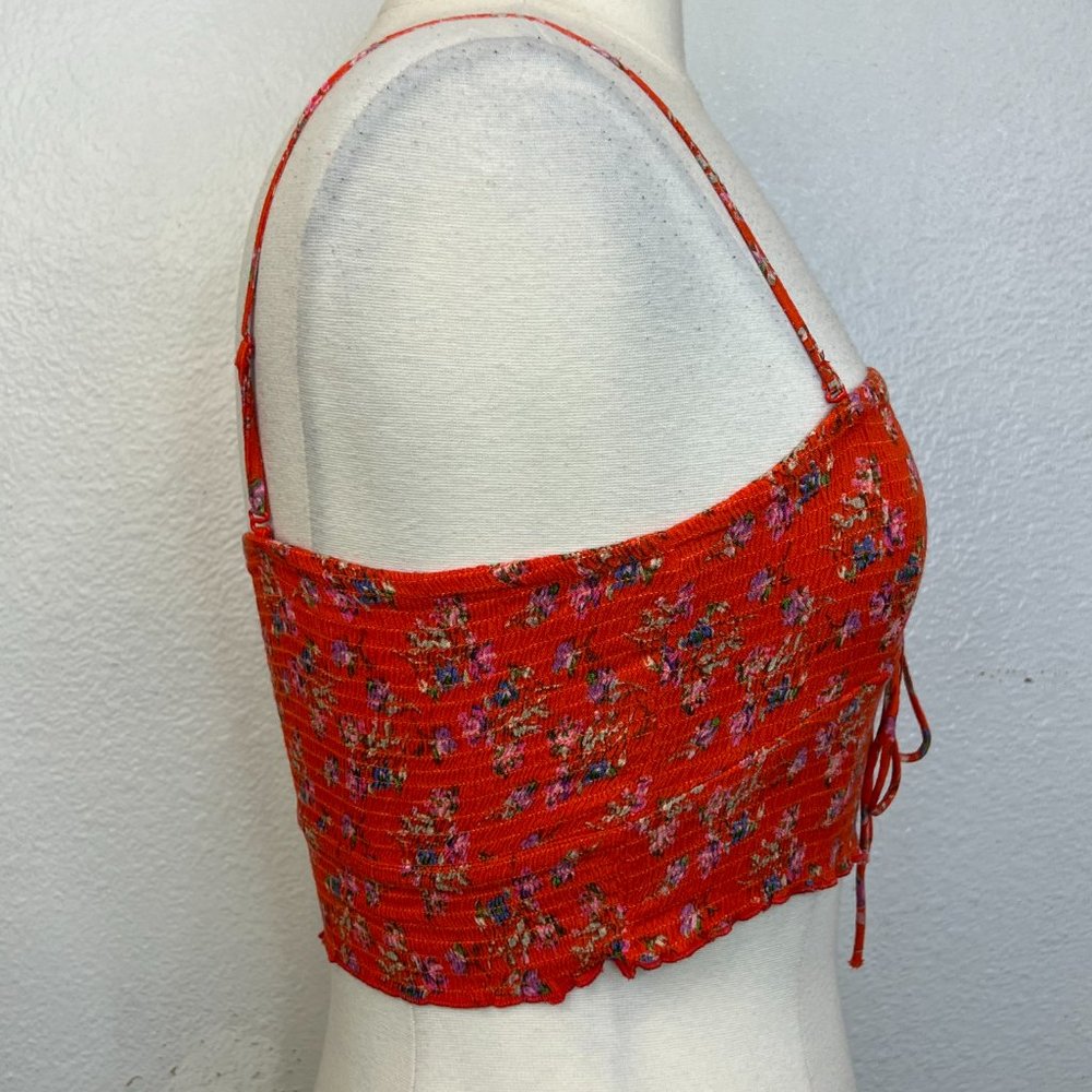 Free People Bandeau Top Maia Convertible top in Red Meadow Size S - Picture 5 of 7